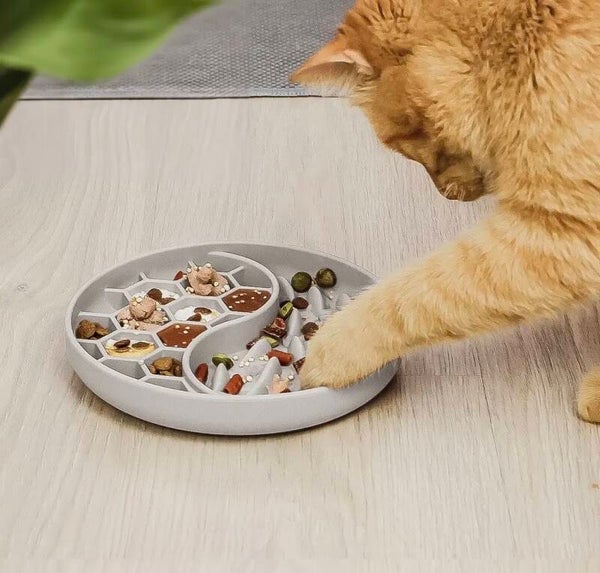 ne&no® - Anti-Slokvoerbak - Vaatwasserbestendig - Grote zuignap - Anti Schrokbak - Honden Katten voerbak