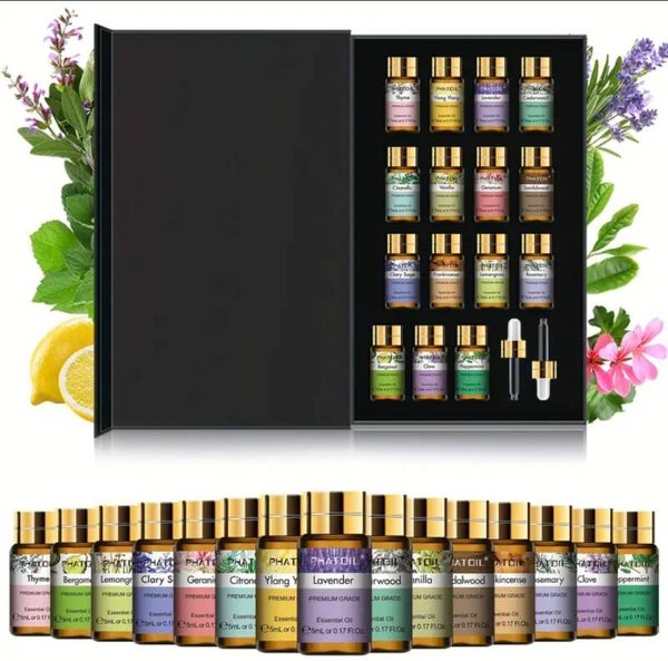 Phatoil - Planten oliën voor diffuser - Diverse geuren - Olie - 15 stuk