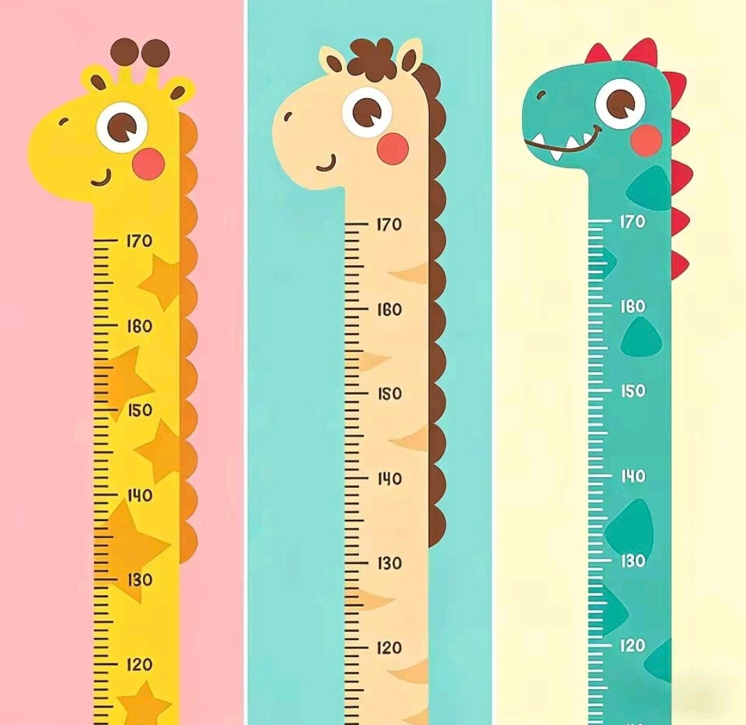 Groeimeter muursticker of deursticker