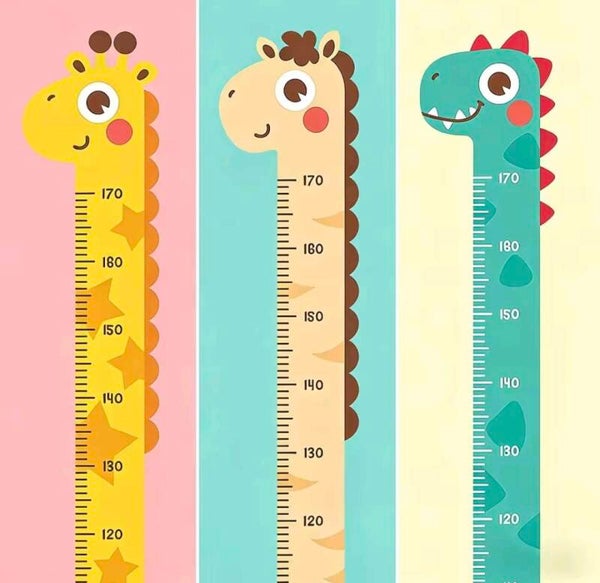 Groeimeter muursticker of deursticker