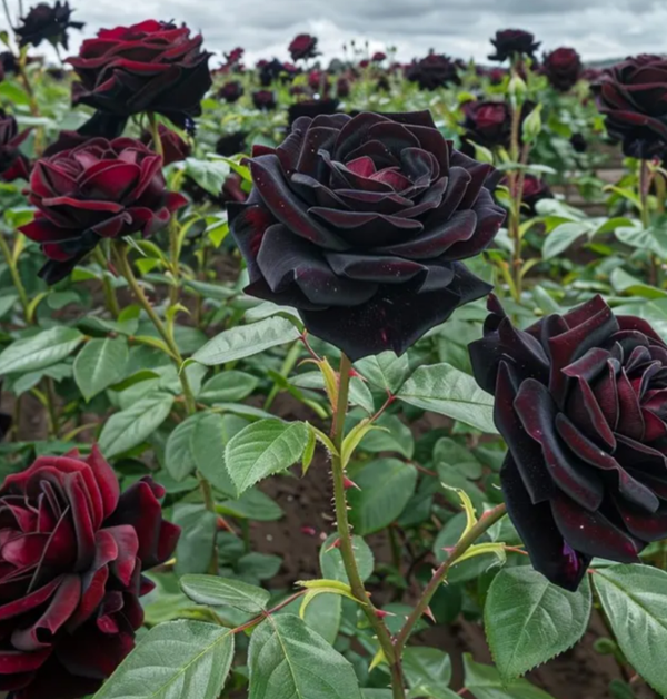 Black Baccara Bareroot Roses Hybrid Tea