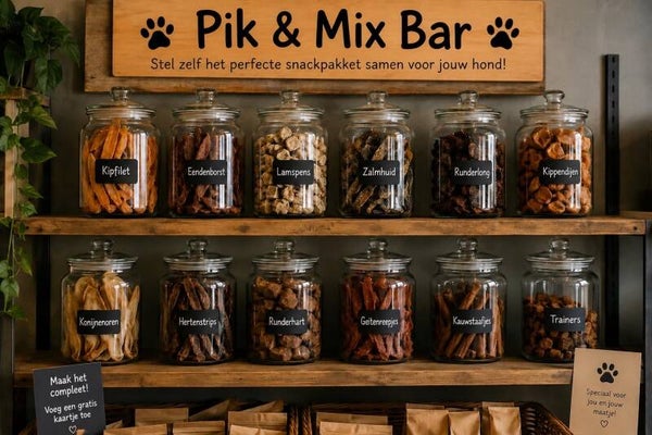 Pik & Mix - kies 5 of 10 snacks uit!
