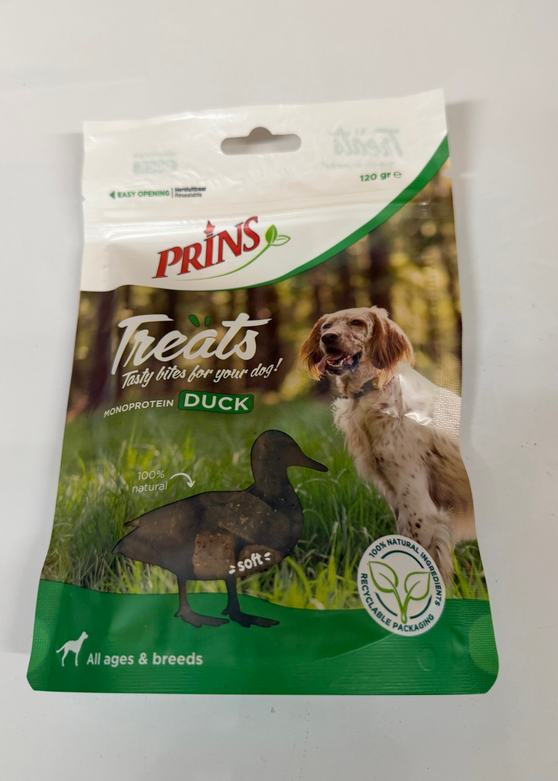 Prins Treats Eend - 120 gram 🦆🐾