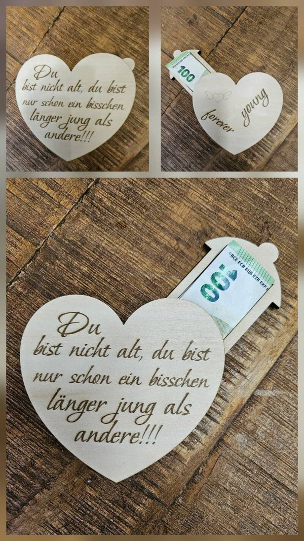 Geburtstagsgeschenk mit Geldfach
