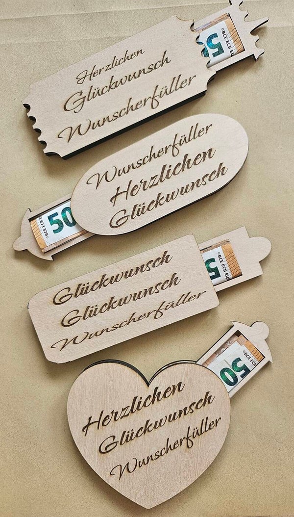 Geburtstagsgeschenk mit Geldfach