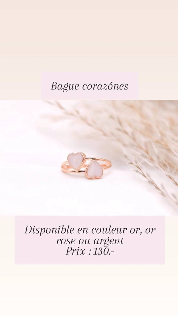 Bague Corazones