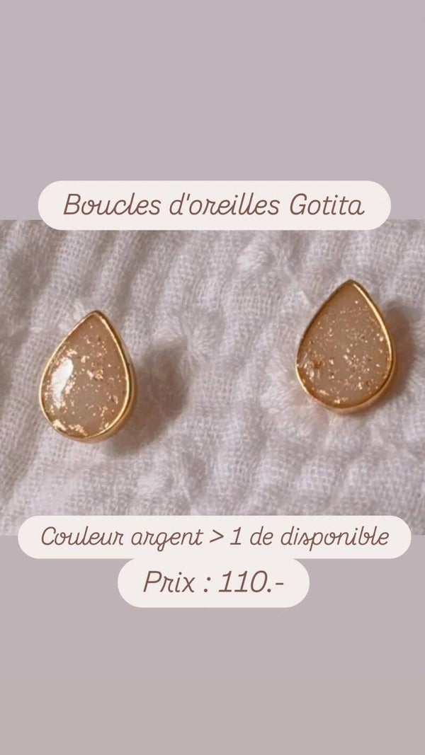 boucles d'oreilles Gotita