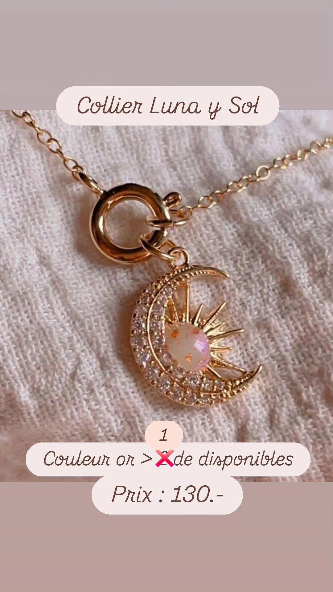 Collier Luna y Sol
