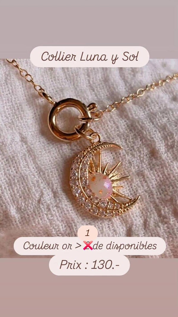 Collier Luna y Sol