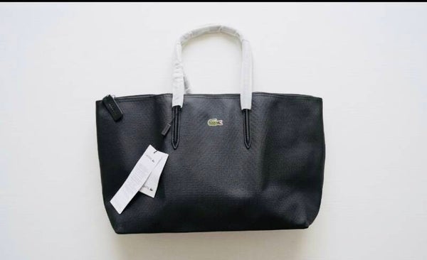 Bolso Tote Lacoste de Hombro en Color Negro
