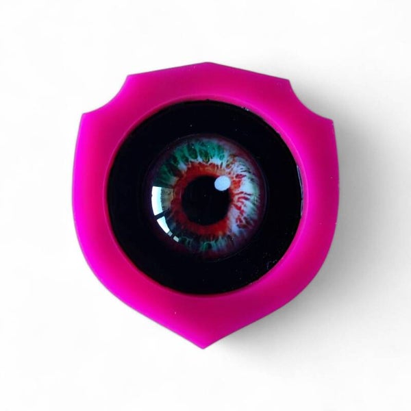 Pendentif  "L'oeil fuchsia"