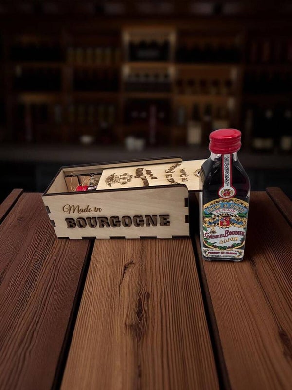 Coffret mignonnette Crème de cassis de Bourgogne Maison Boudier