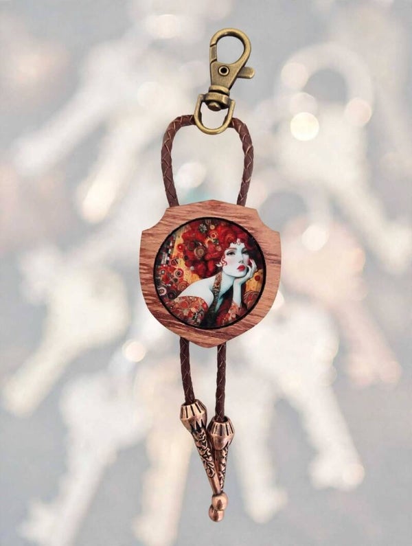 porte -Clés Bolo Tie "Ma muse. ."