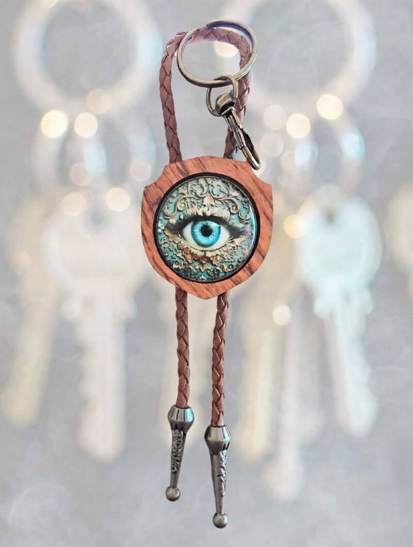 Porte-Clés Bolo Tie "Le talisman bleuLe Talisman bleu."