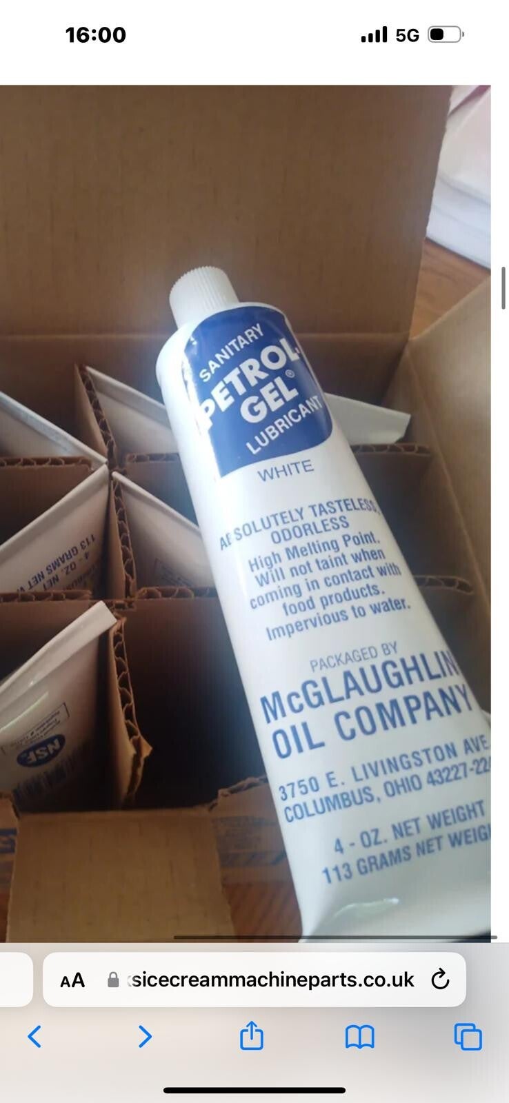 One Box of  12 Petrol gel