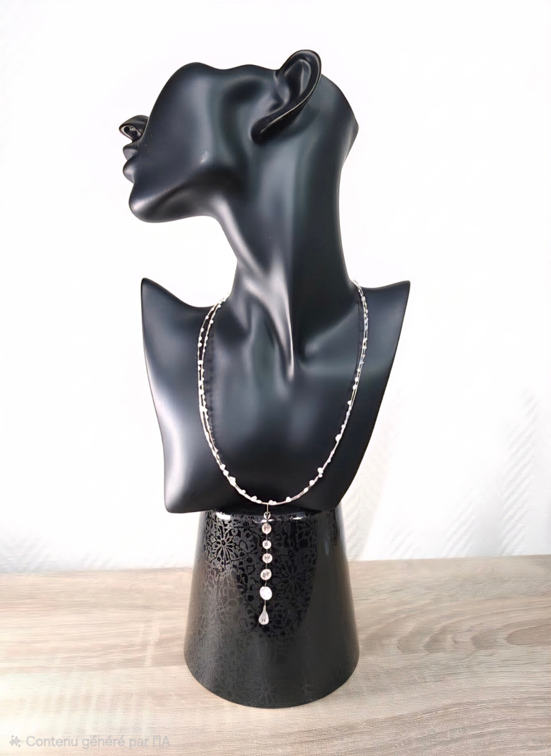 Collier "Gouttes de Rosée" – Éclat de Cristal et Finesse