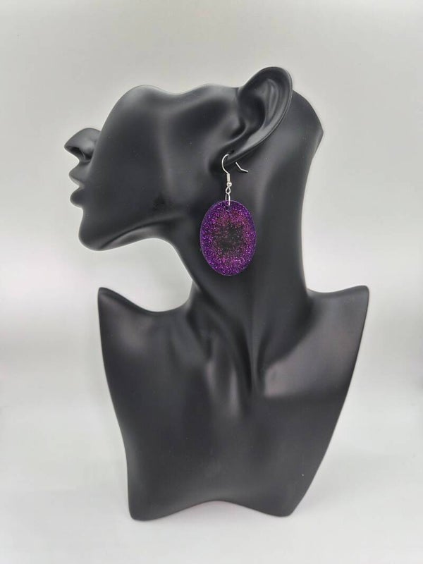 Boucles d'oreilles Comète Pourpre