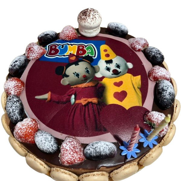 Foto print chocolade taart 4/6 pers