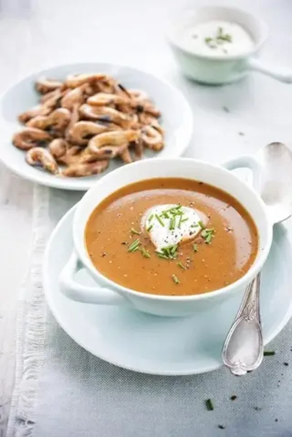 grijze Noordzeegarnalen bisque 1L