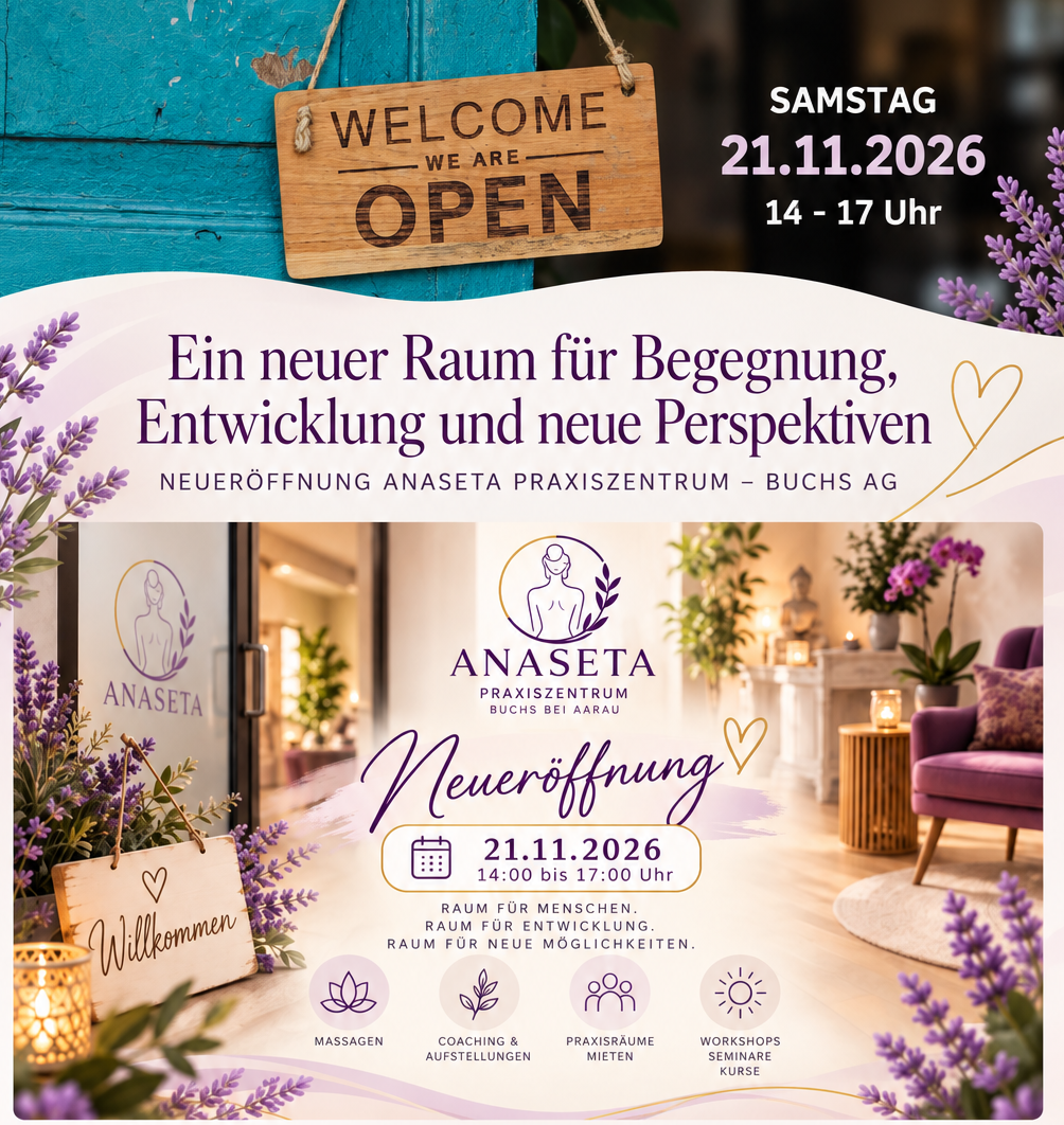 ANASETA Praxiszentrum – Neueröffnung am 21. November 2026