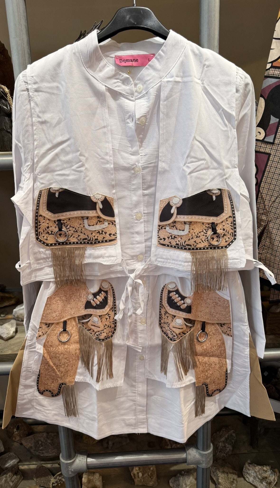 Western Chic Set – Blouse & Rokje