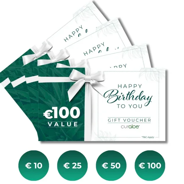 Curaloe Birthday Gift Card - Het perfecte huidverzorgingscadeau  € 10 - € 100