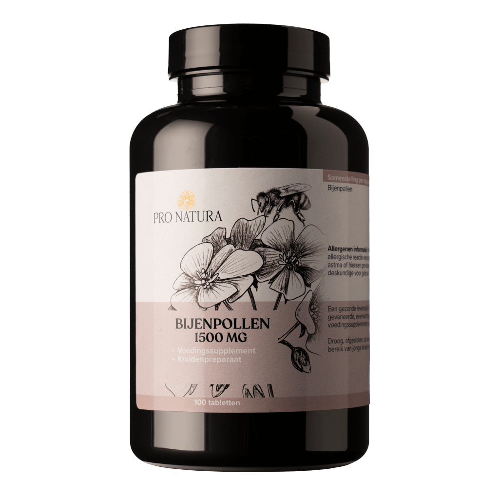 Bijenpollen Voedingssupplement, Kruidenpreparaat  1500 mg