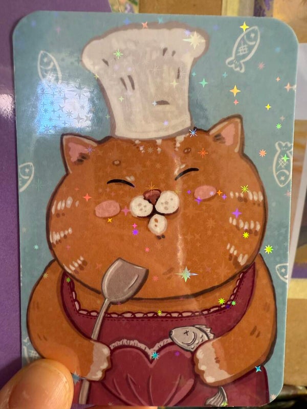 mini glitter card with envelope-Cook