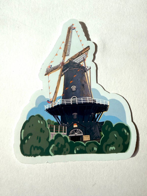 Small sticker <Dutch windmill>