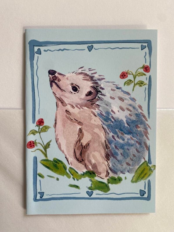 <Hedgehog> folded card