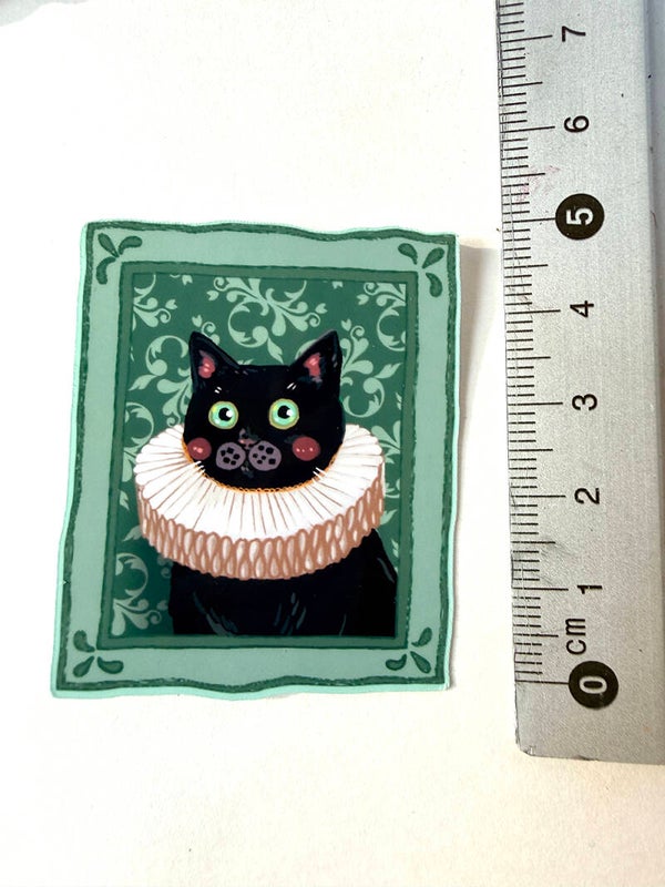 small sticker <Black cat>