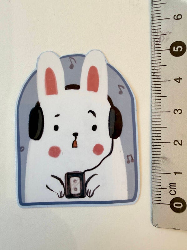 small sticker <where is music>