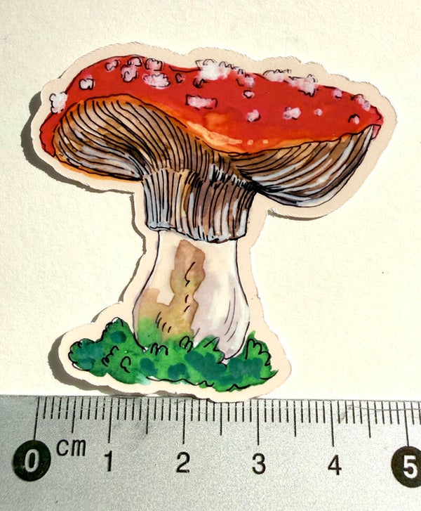 small sticker <Mushroom>