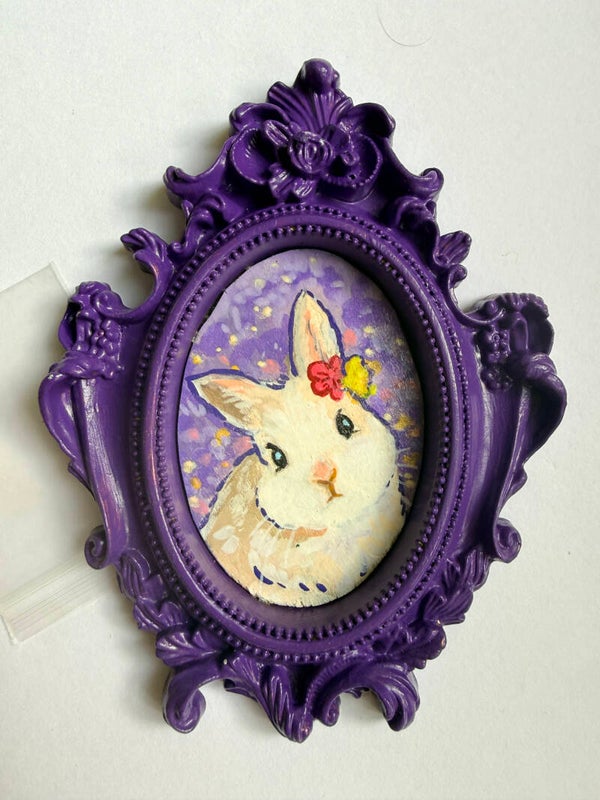 Acrylic mini painting <Bunny>