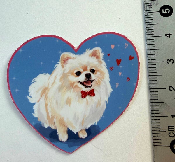 small sticker <pomeranian>