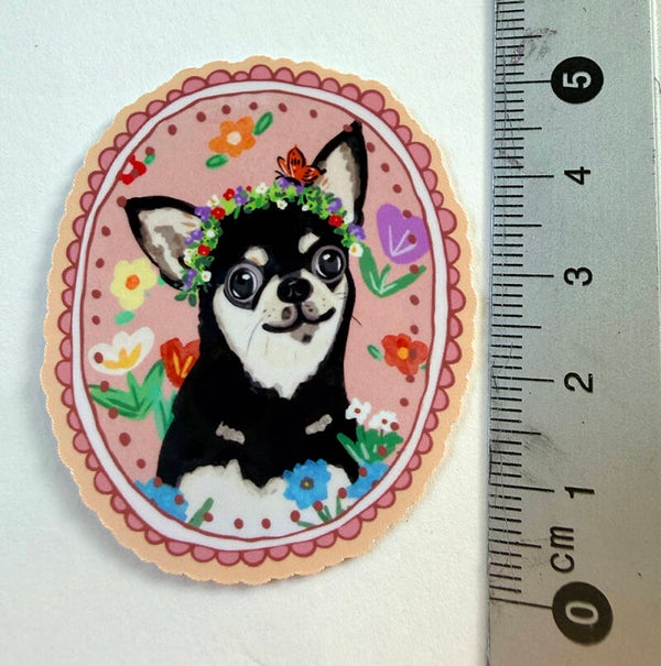 small sticker <chihuahua>