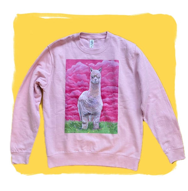 <Alpaca> Unisex Pink Sweater