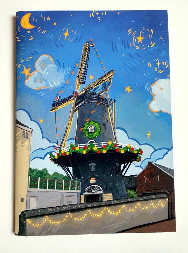 Christmas Card <Dutch Windmill>