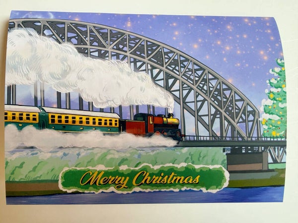 Christmas card <Stoomtrein>
