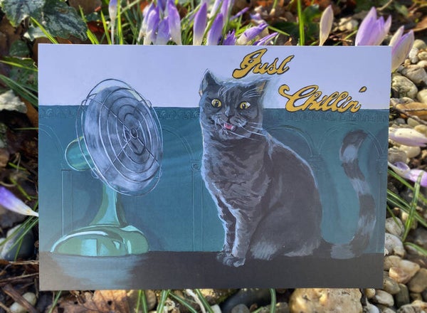 A5 size Postcard Just Chillin No.3