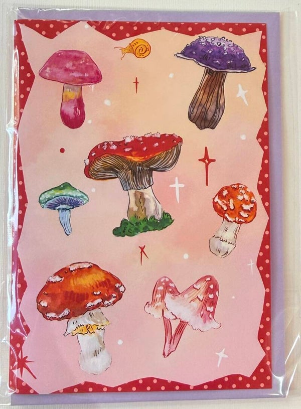 folded card with envelope <Mushroom>