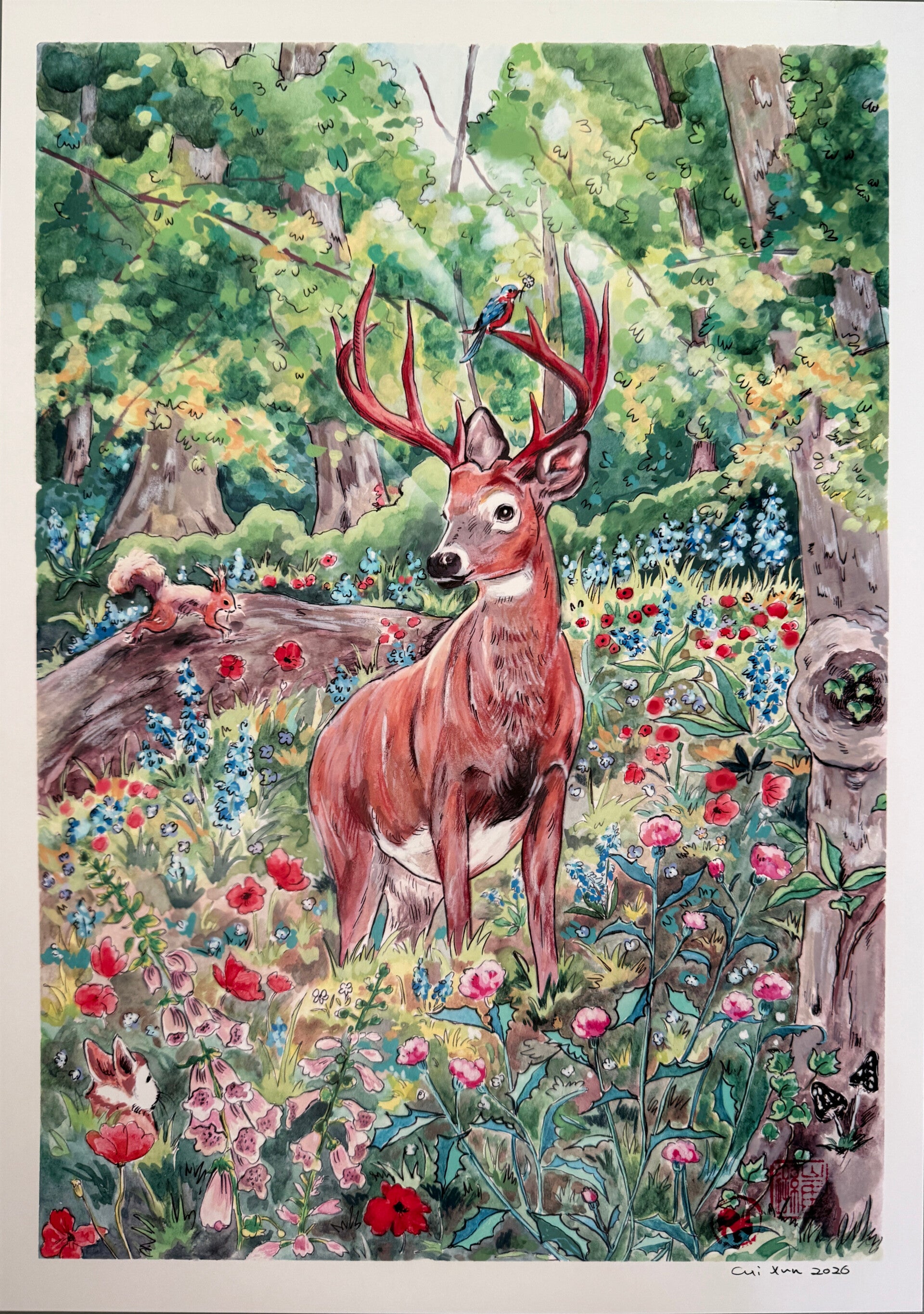 A3 Print <Deer>