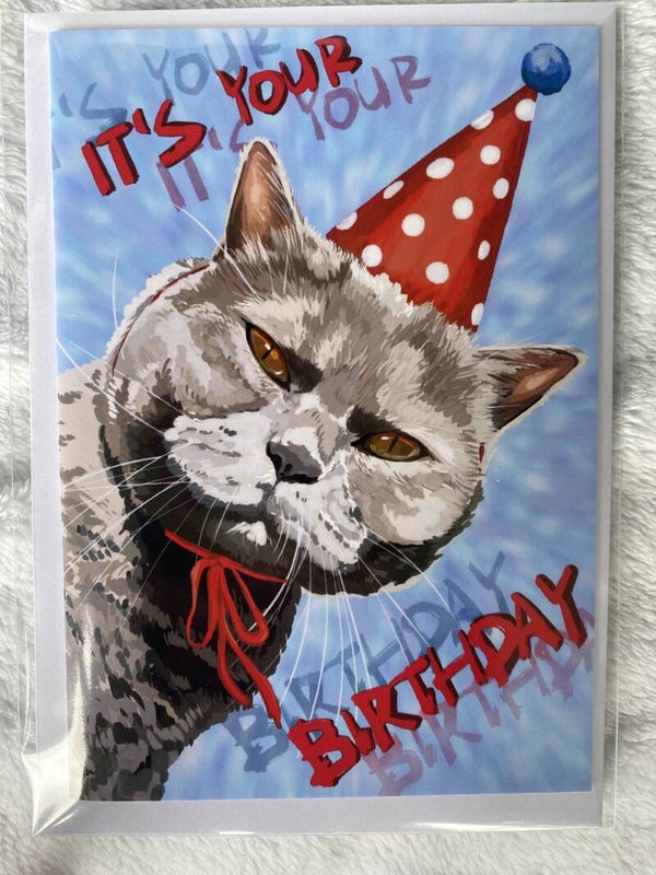 <It's your birthday!> folded card