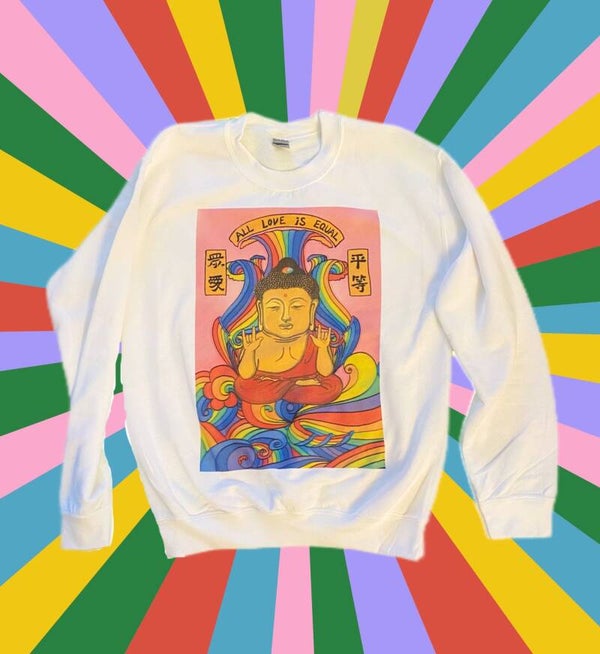Unisex Sweater <The Pride Buddha>