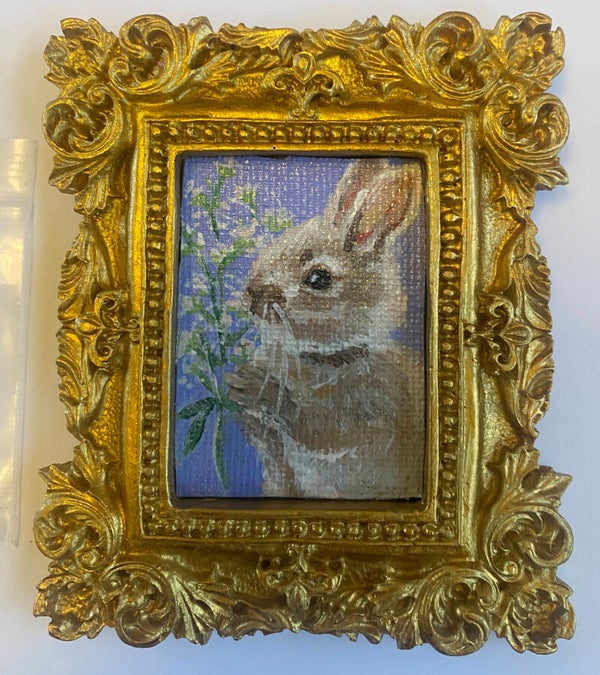 Mini acrylic painting <bunny>