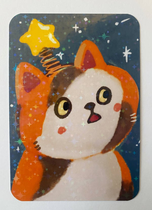 mini glitter card with envelope