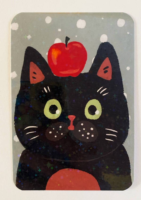 mini glitter card with envelope