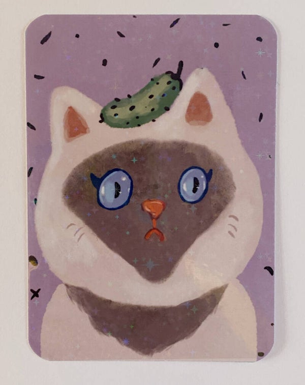 mini glitter card with envelope