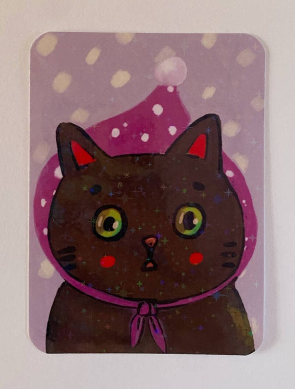 mini glitter card with envelope