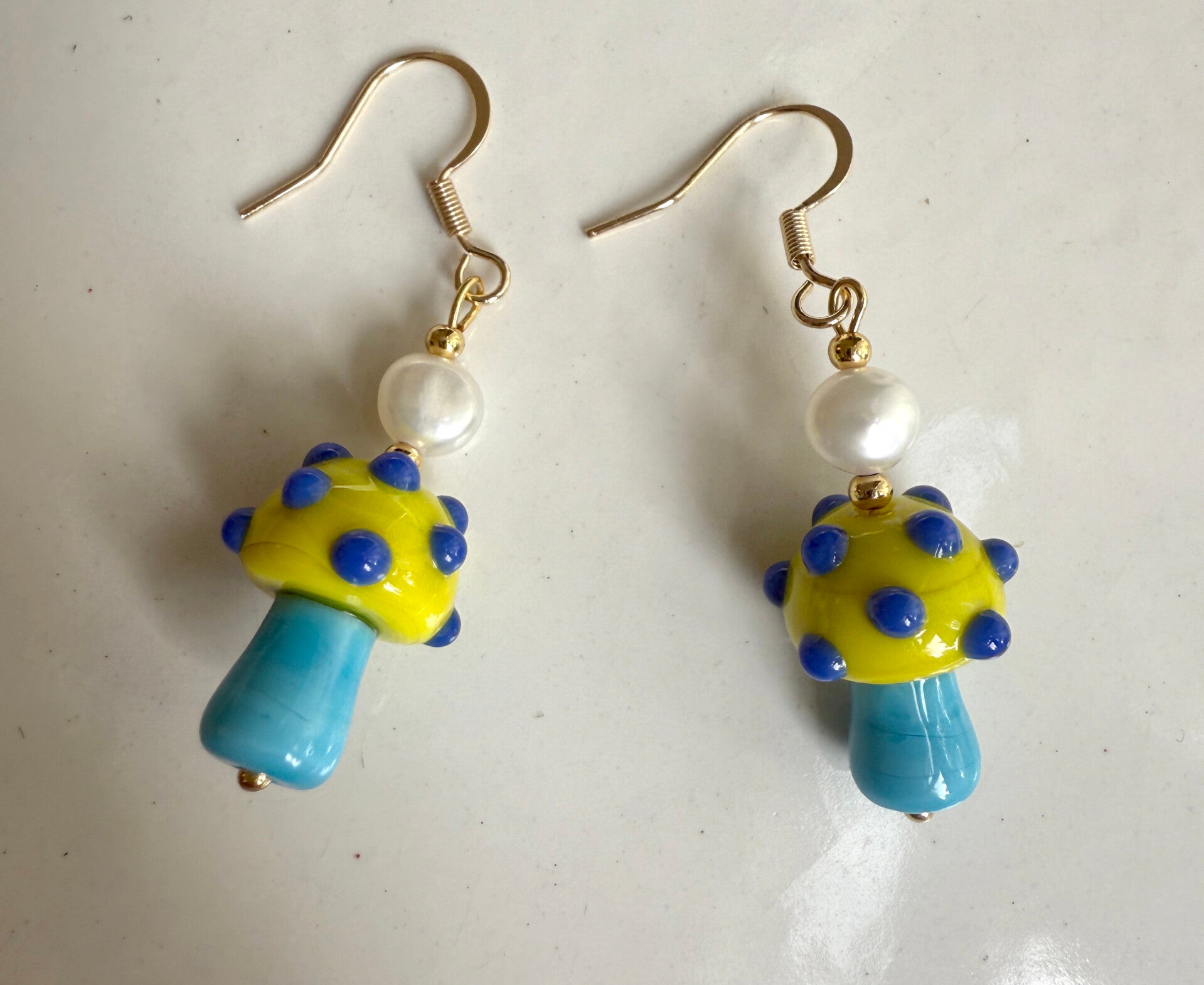 Handmade Mushroom earrings